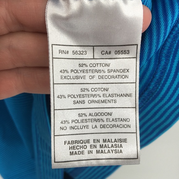 Nike Golf Dri-Fit Polo Tank Top shirt Blue stripe - Picture 8 of 9